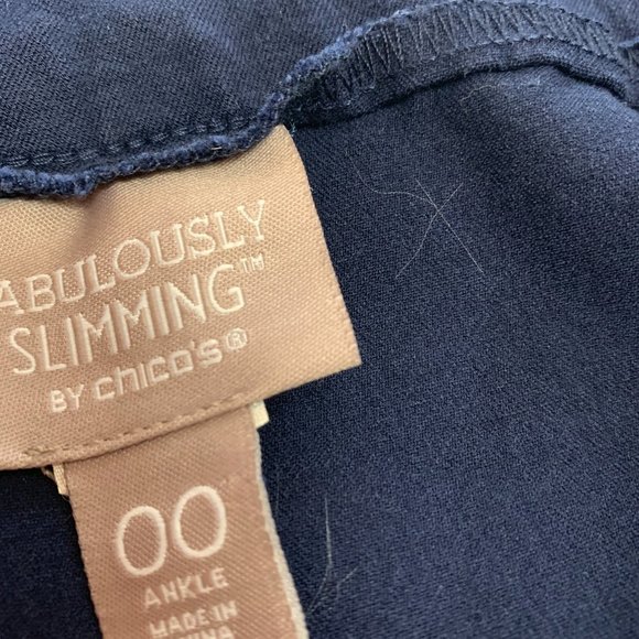 ❄️ CHICOS FABULOUSLY SLIMMING PULL ON WOMENS ANKLE PANTS SIZE 00 ❄️ - Picture 6 of 6